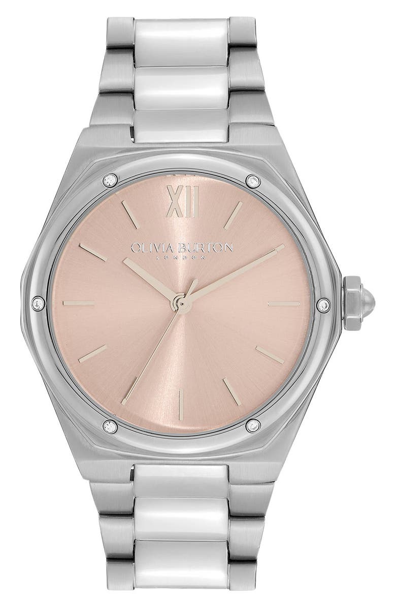 Olivia Burton Sports Luxe Hexa Bracelet Watch, 33mm, Main, color,