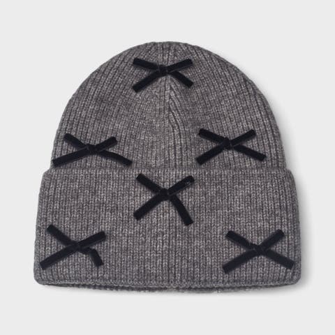 Women's Multi Bow Knit Beanie