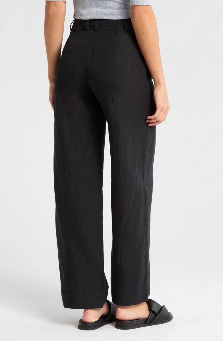 Vince Drop Waist Utility Wide Leg Pants, Alternate, color, Black
