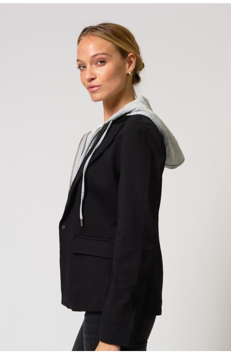 Central Park West Ryder Dickie blazer, Alternate, color, Black/ Grey Black