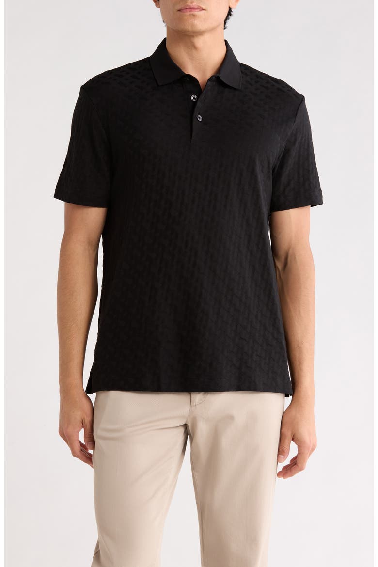 Pack Cotton Knit Polo, Main, color, BLACK