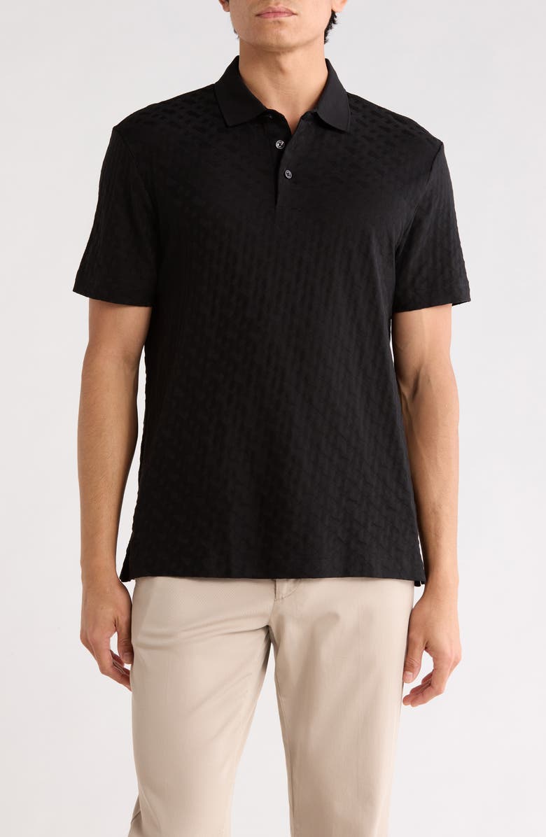 BOSS Pack Cotton Knit Polo, Main, color, Black