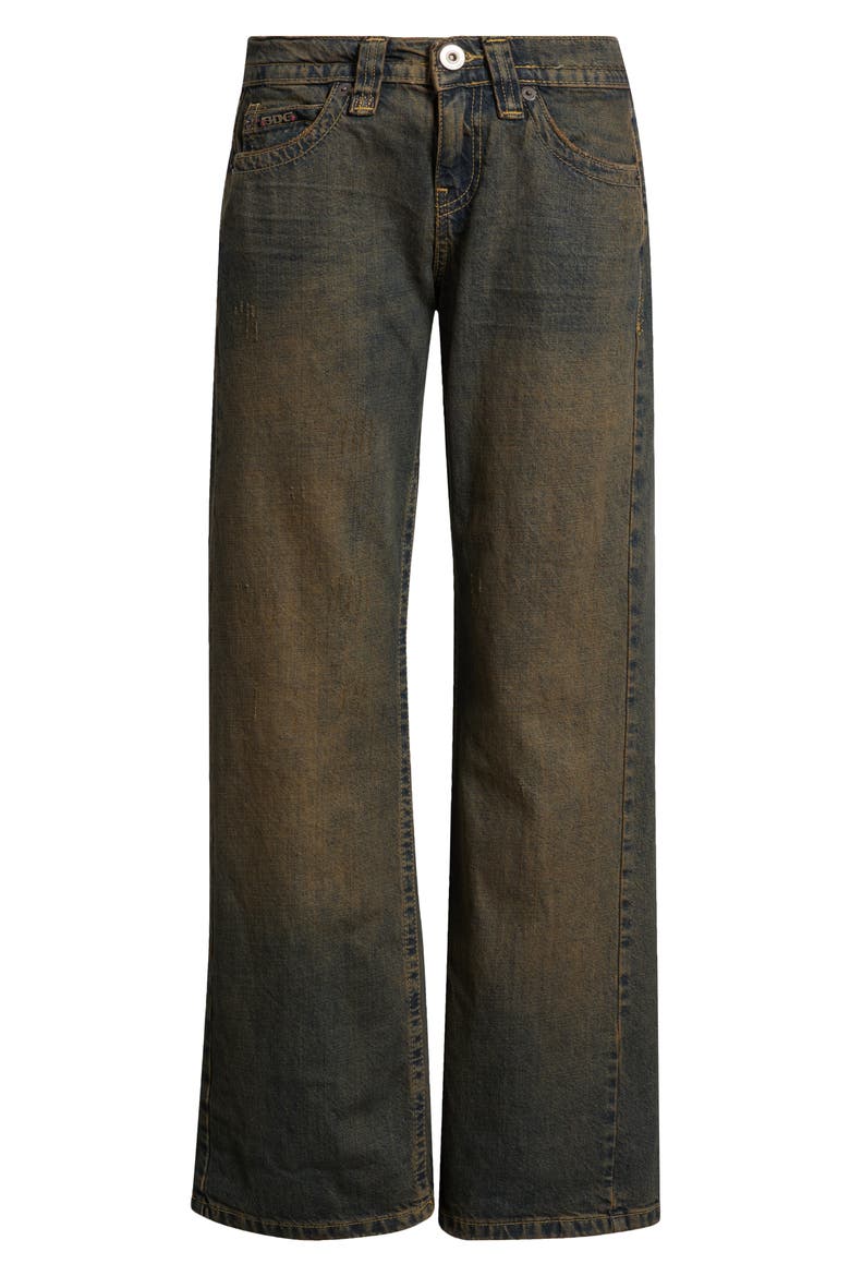 Kayla Relaxed Straight Leg Jeans, Alternate, color, BROWN DUSK