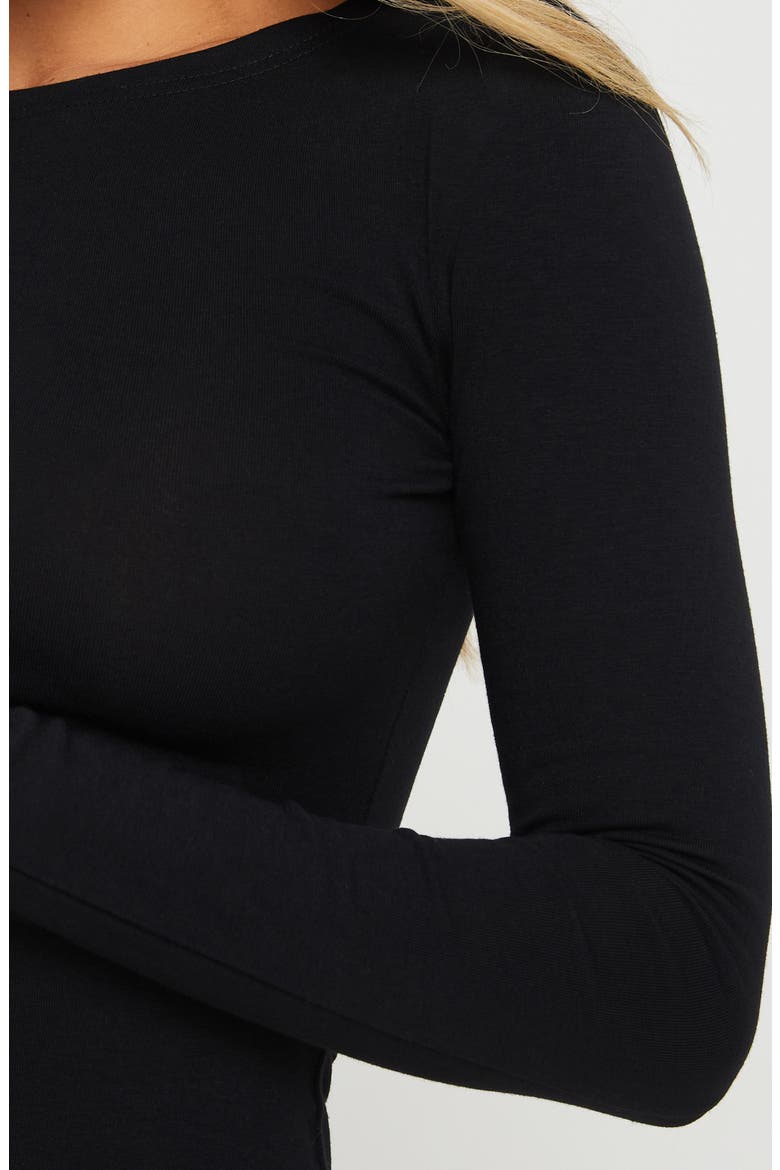 Lex Long Sleeve Minidress, Alternate, color, BLACK