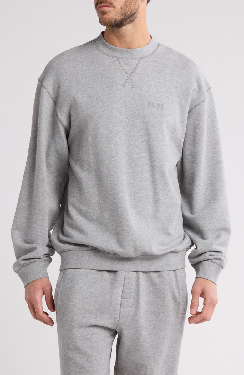 BOSS Cotton Sweatshirt, Main, color, 