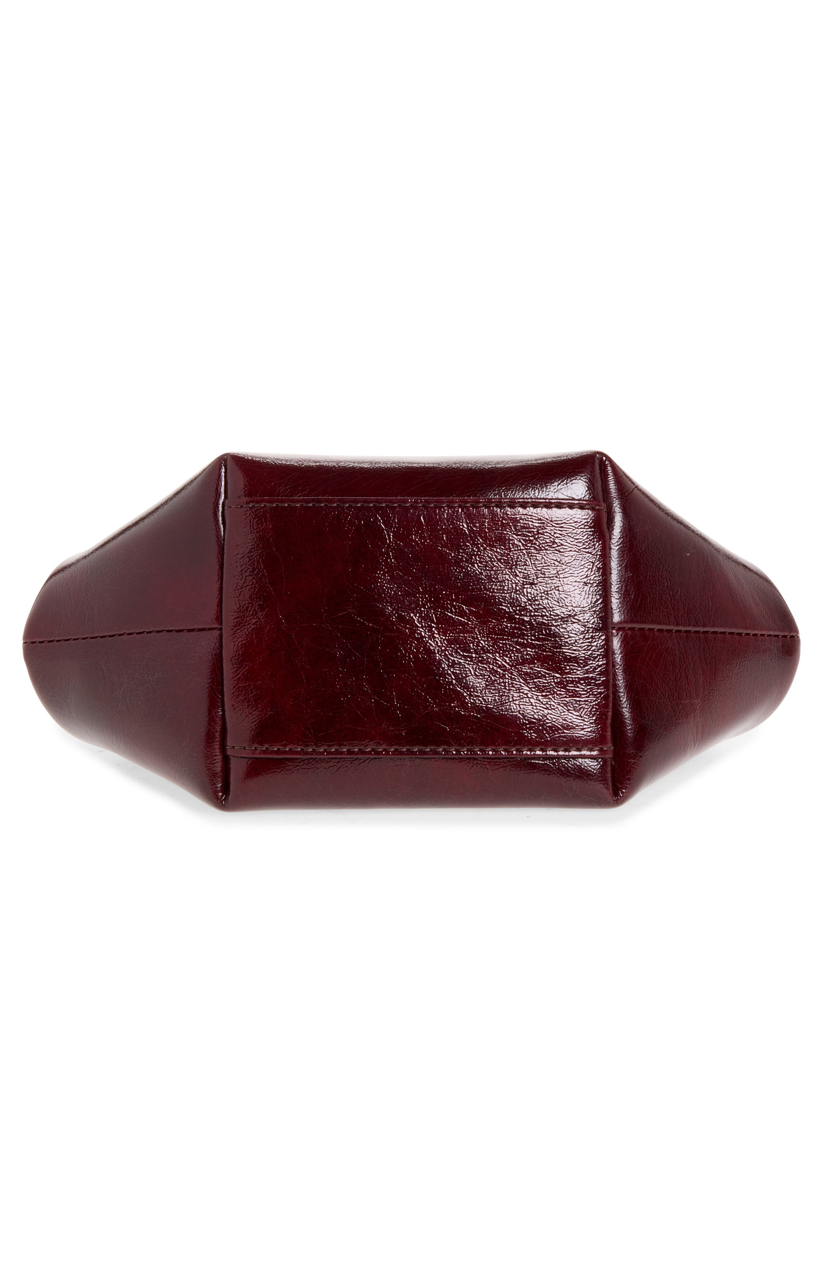 Bou Mini Faux Leather Bag, Alternate, color, BURGUNDY