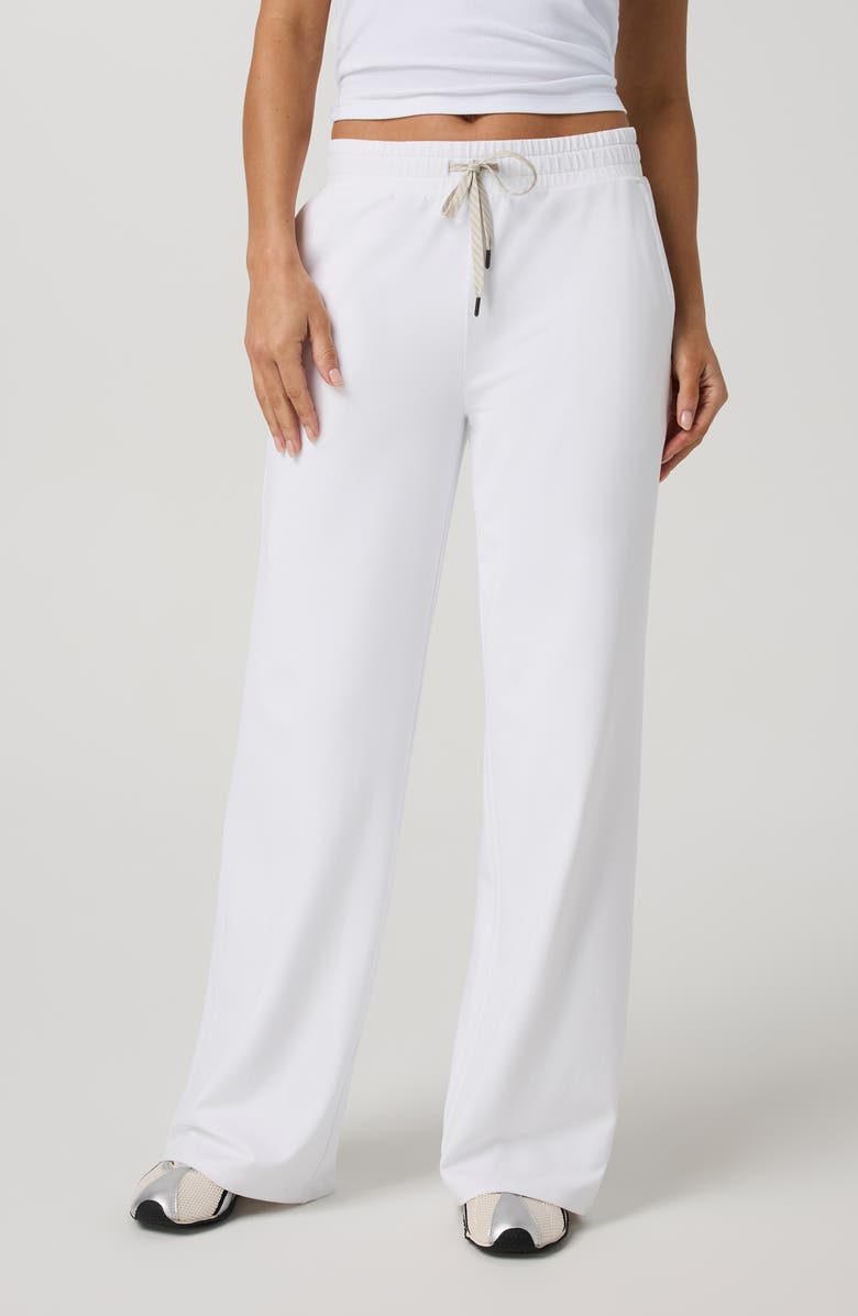 Vuori Halo Essential Wide Leg Sweatpants, Main, color, White
