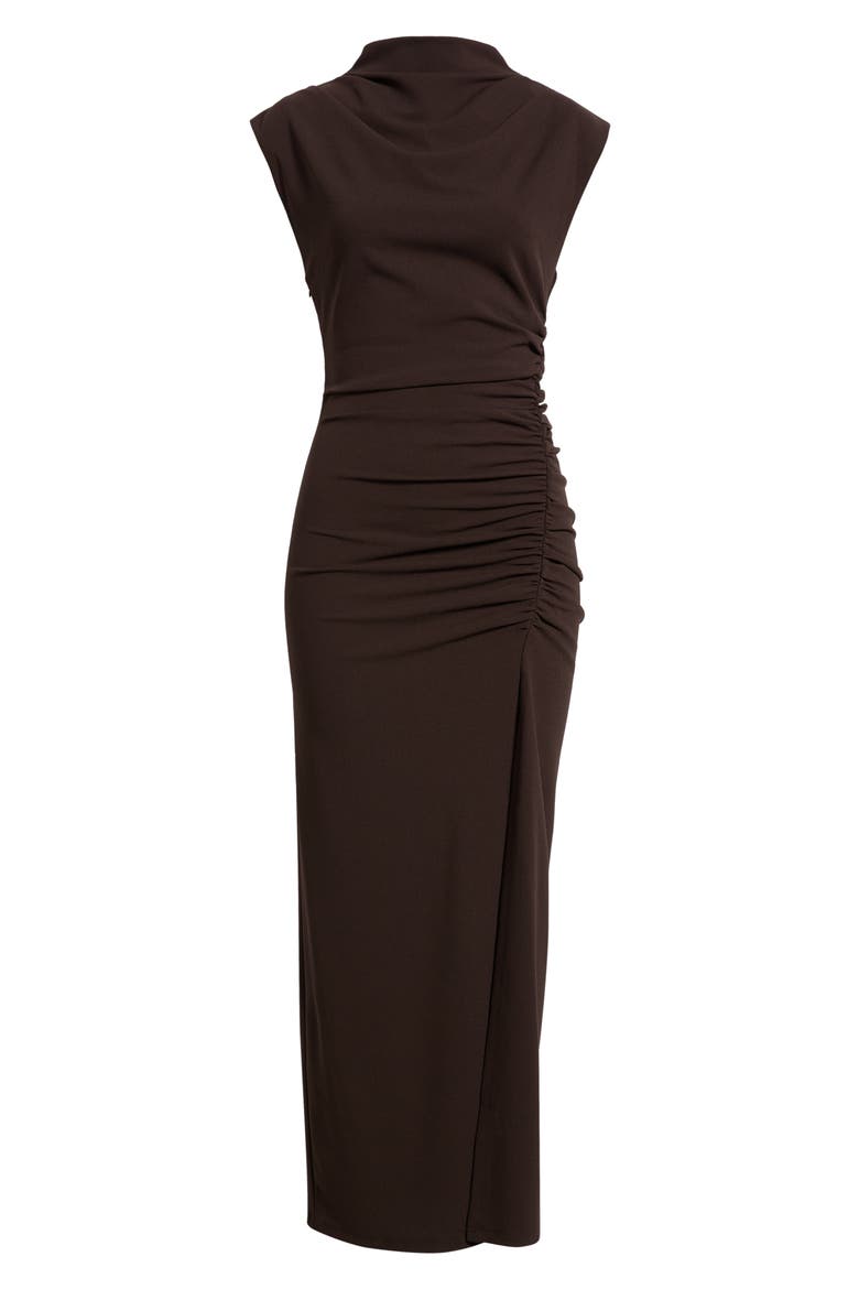 Robin Midi Dress, Alternate, color, BROWN