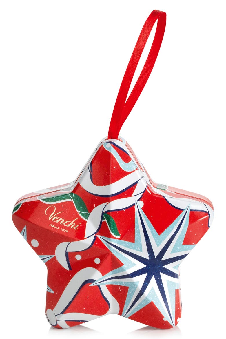 Holiday Star Tin Assorted Chocolates, Main, color, RED