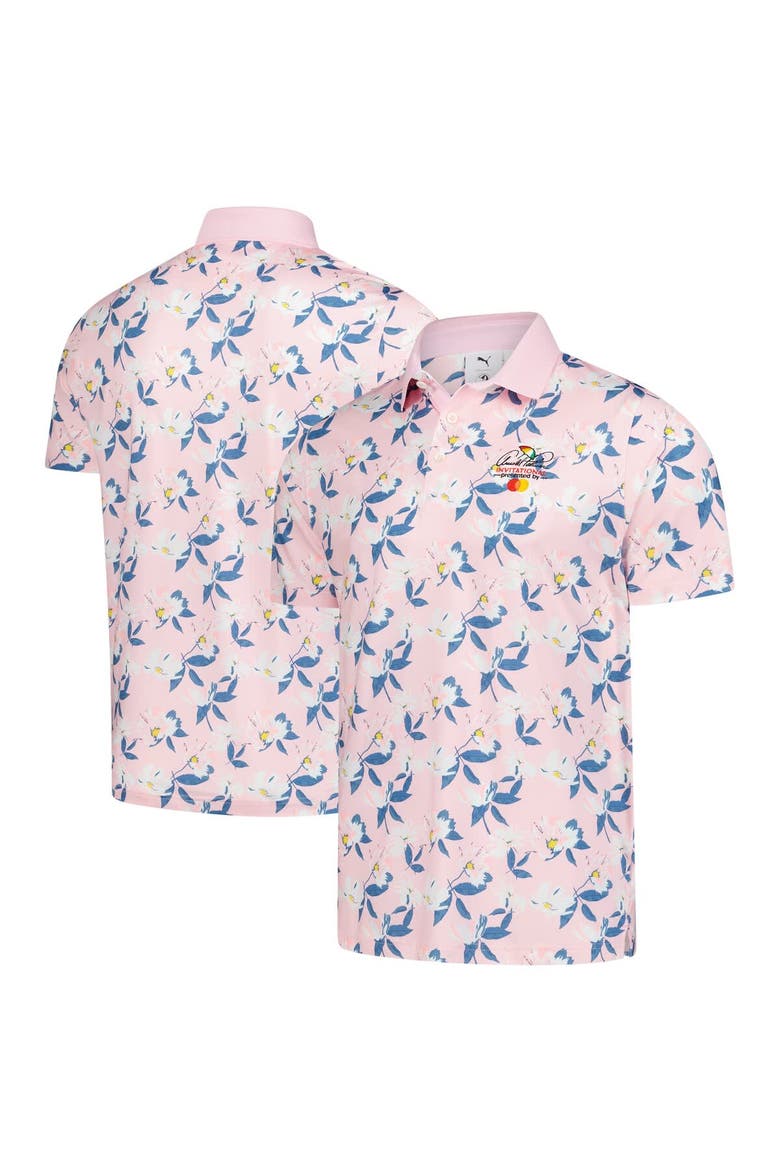 Men's Puma  Pink Arnold Palmer Invitational Springs Floral Polo, Main, color, Pink