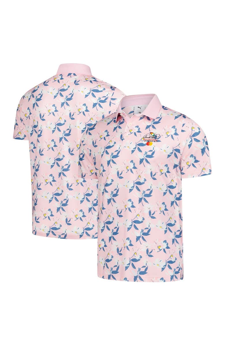 PUMA Men's Puma  Pink Arnold Palmer Invitational Springs Floral Polo, Main, color, Pink