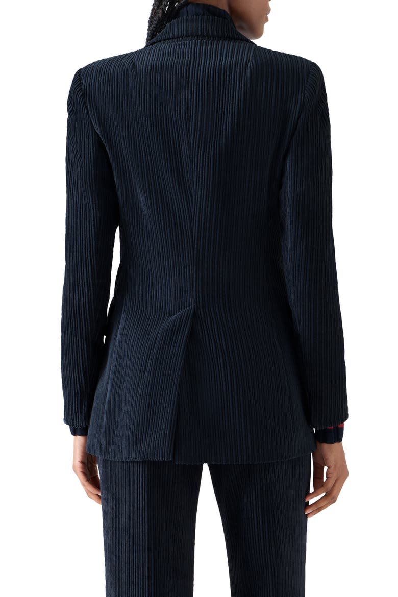 Soft Techno Corduroy Tailored Jacket, Alternate, color, NAVY