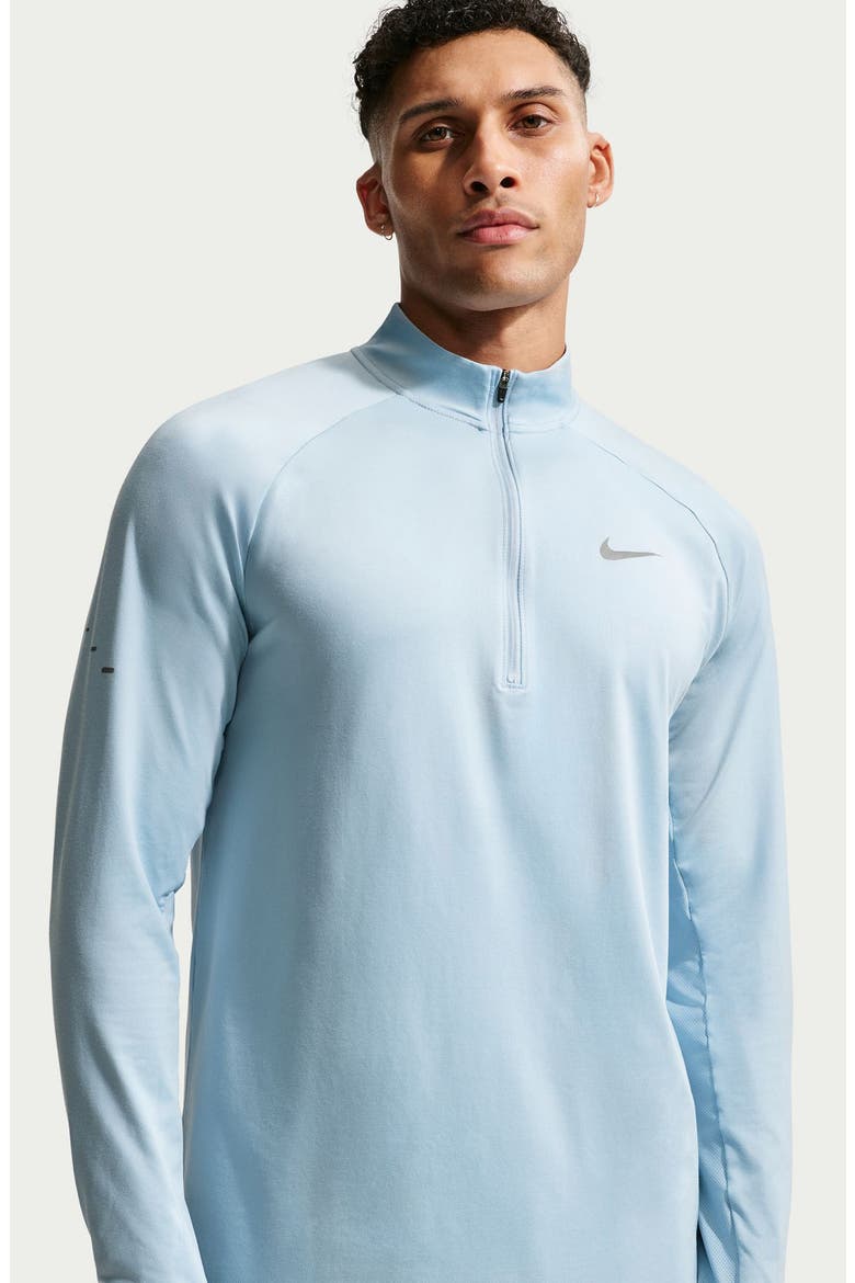 Dri-FIT Stride Half Zip Running Top, Alternate, color, LIGHT ARMORY BLUE