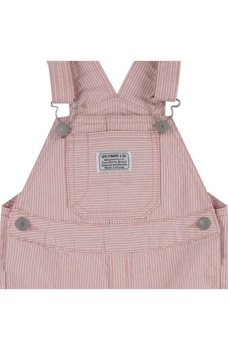 Levi's Railroad Stripe Cotton Overalls, Alternate, color, Red/ Whtite Stripe