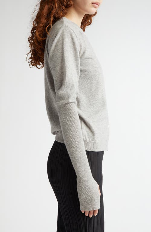 Shop Bite Studios Cashmere Rib Cardigan In Grey Melange
