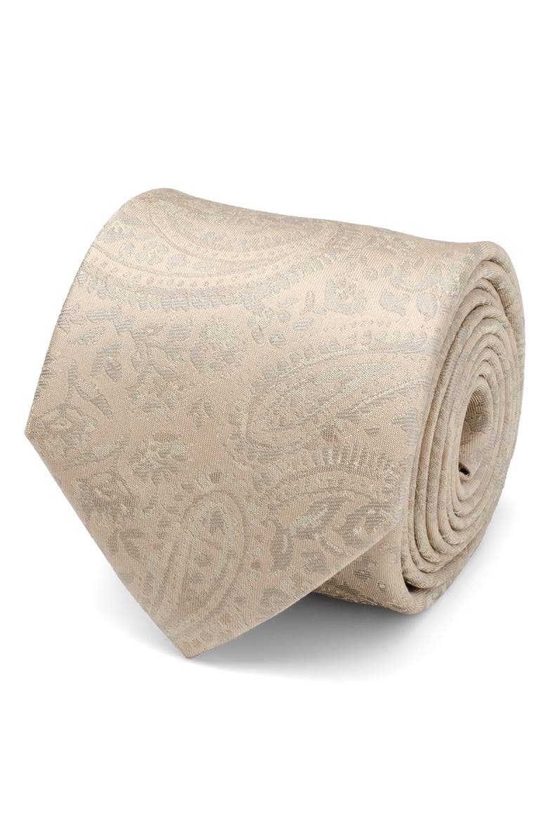 Cufflinks, Inc. Paisley Silk Tie, Alternate, color, Tan