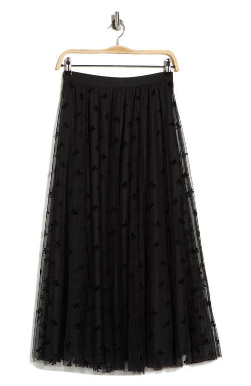 Dr2 By Daniel Rainn Swiss Dot A-line Skirt In Black