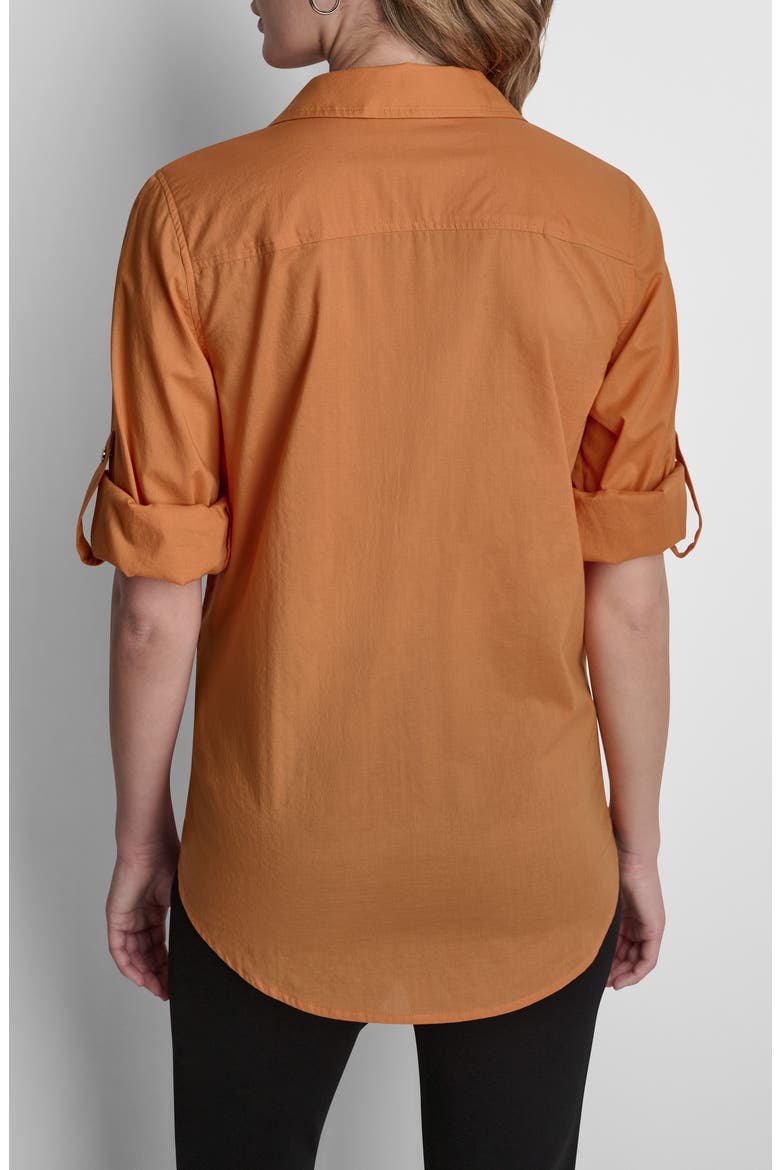 Roll Tab Shirt, Alternate, color, AMBERGLOW