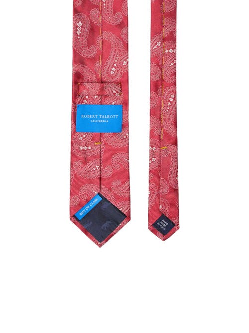 Robert Talbot Robert Paisley Twill Best Of Class Necktie In Red