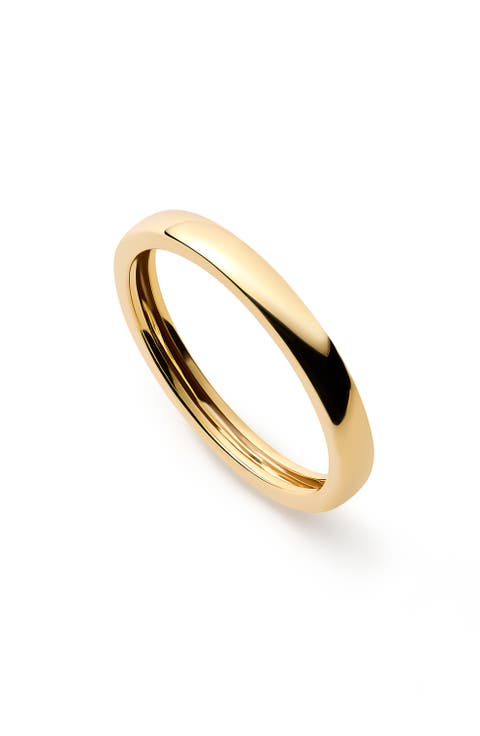 Solid Yellow Gold - Slim Eclipse Ring