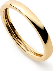 Ana Luisa Solid Yellow Gold - Slim Eclipse Ring