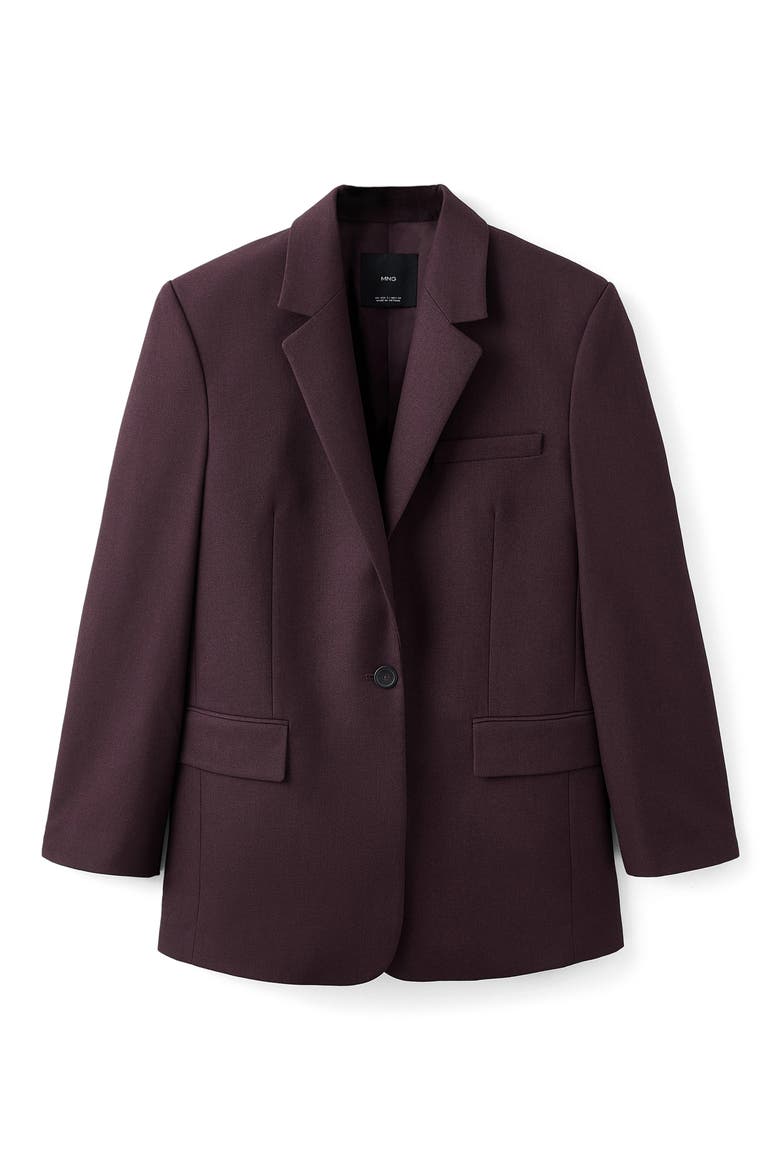 Hidra Notch Lapel Jacket, Alternate, color, DARK RED