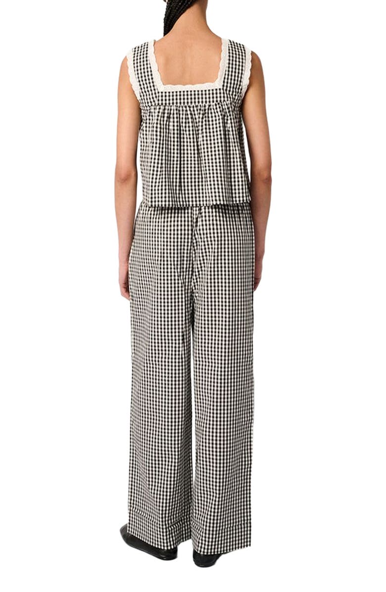 WeWoreWhat Square Neck Baby Doll Top, Alternate, color, Black Multi