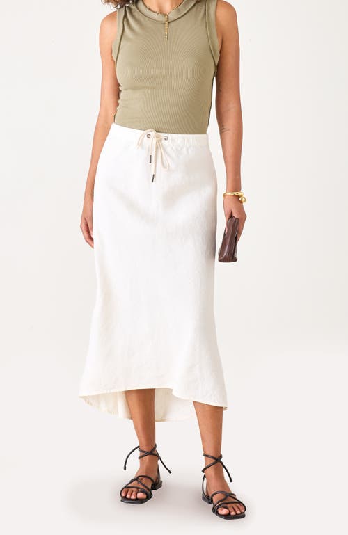 Voyageur By Mersea Aix Linen Maxi Skirt In Green