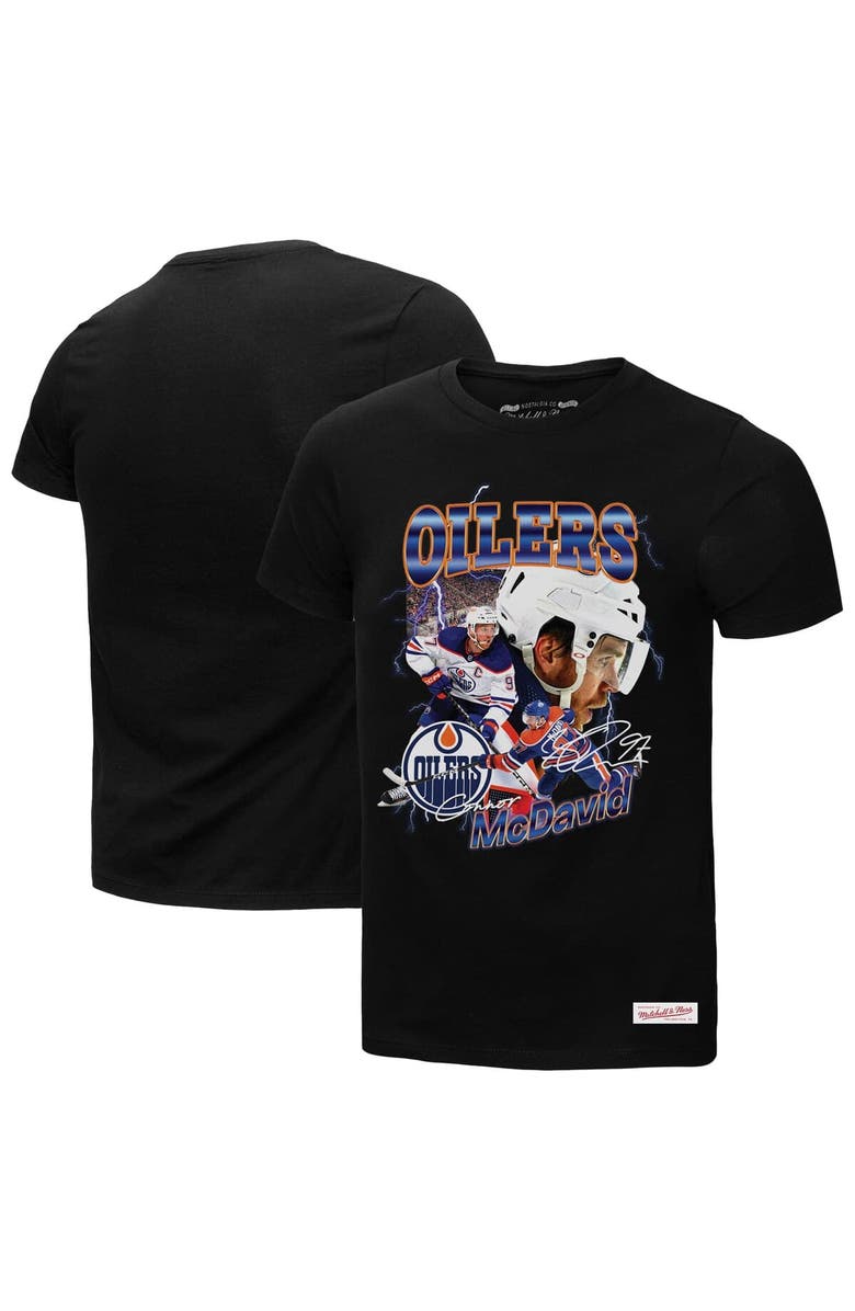 Mitchell & Ness Men's Mitchell & Ness Connor McDavid Black Edmonton Oilers 2.0 Player Graphic T-Shirt, Main, color, Black