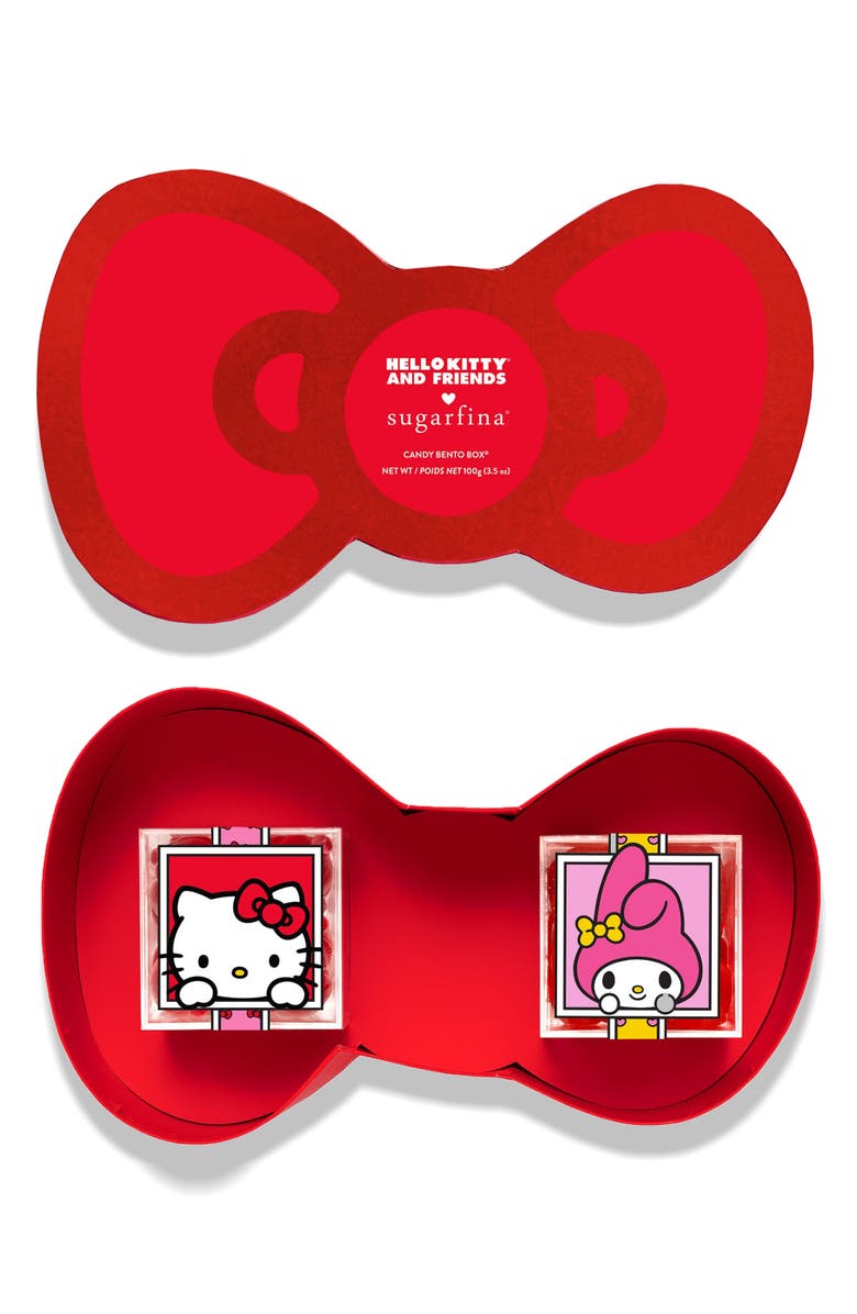 sugarfina Hello Kitty<sup>®</sup> & Friends Bow 2-Piece Candy Bento Box, Main, color, 