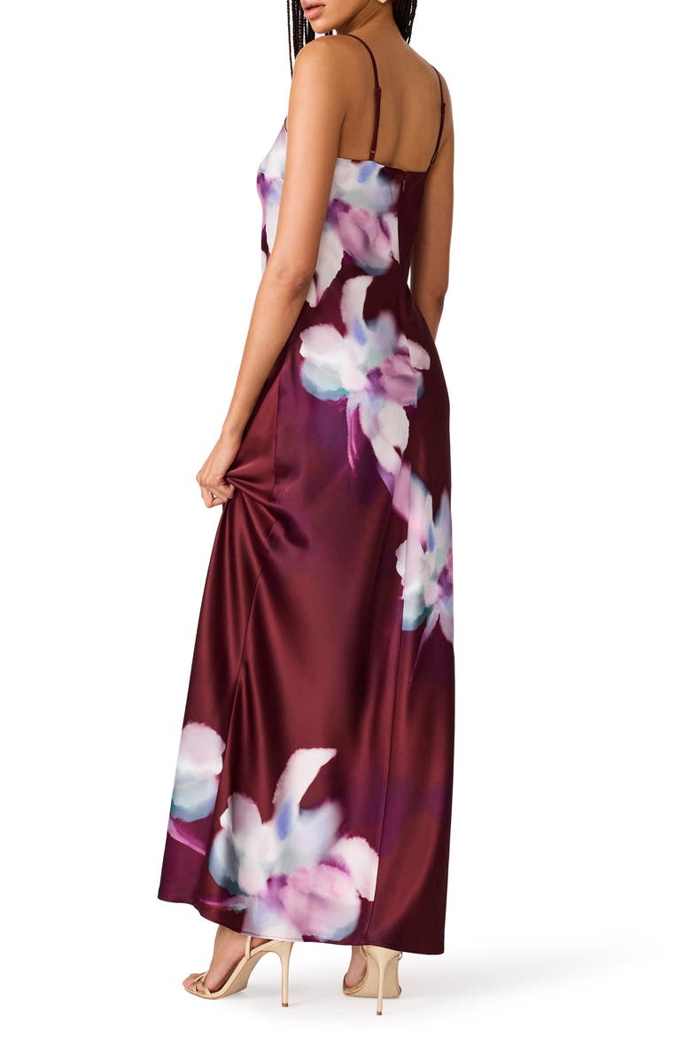 Atara Print Maxi Dress, Alternate, color, PURPLE WINE