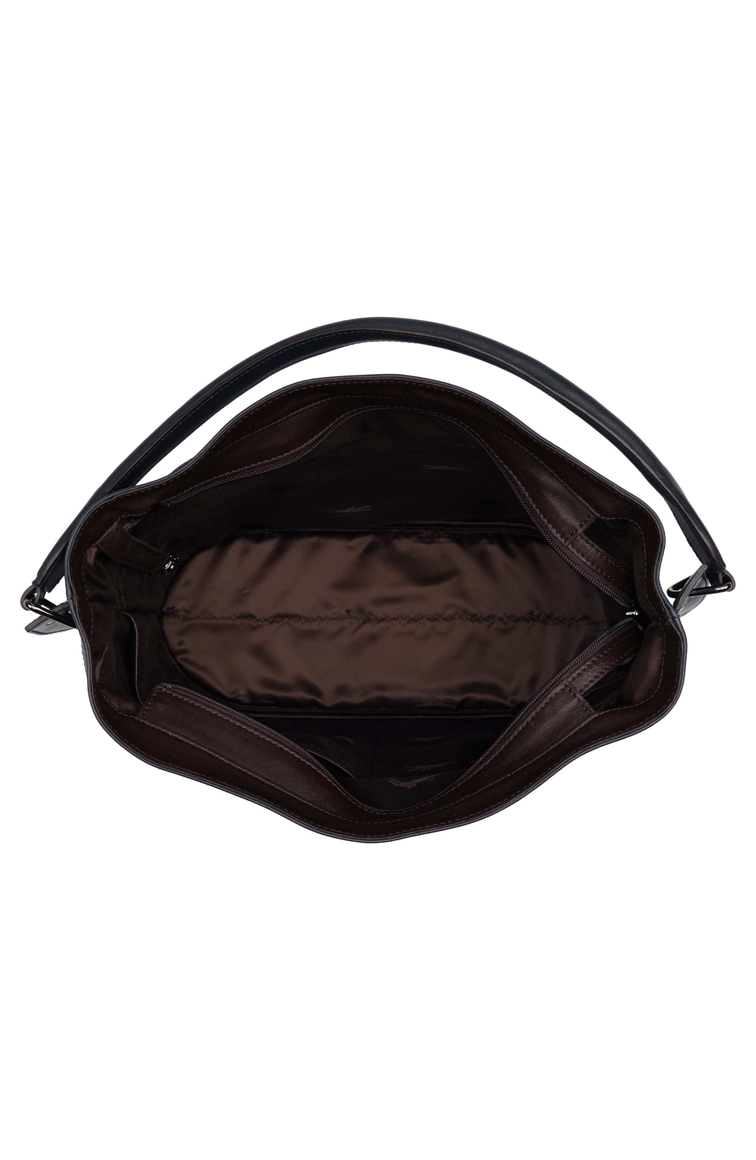 Longchamp Leather Hobo Bag, Alternate, color, 