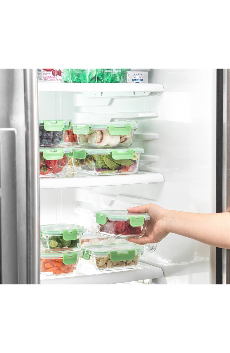 JoyJolt 24-Piece Glass Food Storage Containers with Lids, Alternate, color,