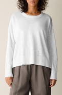 Eileen Fisher Organic Linen & Organic Cotton Crewneck Sweater