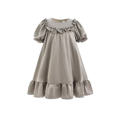 Sweet Cactus Ruffle Berlin Dress In Gold