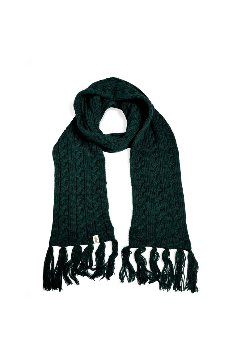 Plush Scarf, Alternate, color, Black