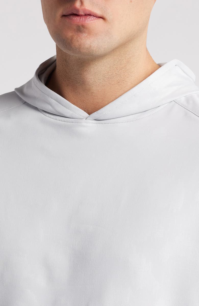 Peter Millar Pine Windowpane Camo Performance Hoodie, Alternate, color,