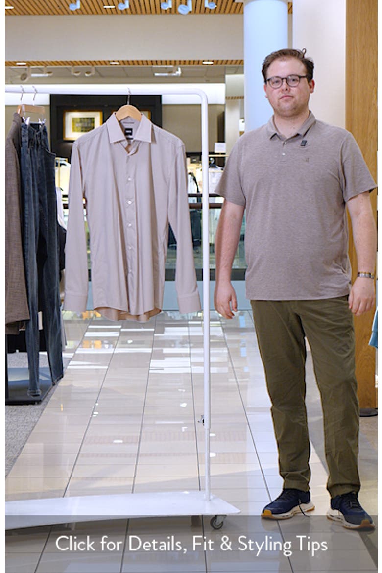 P Hank Slim Fit Dress Shirt video