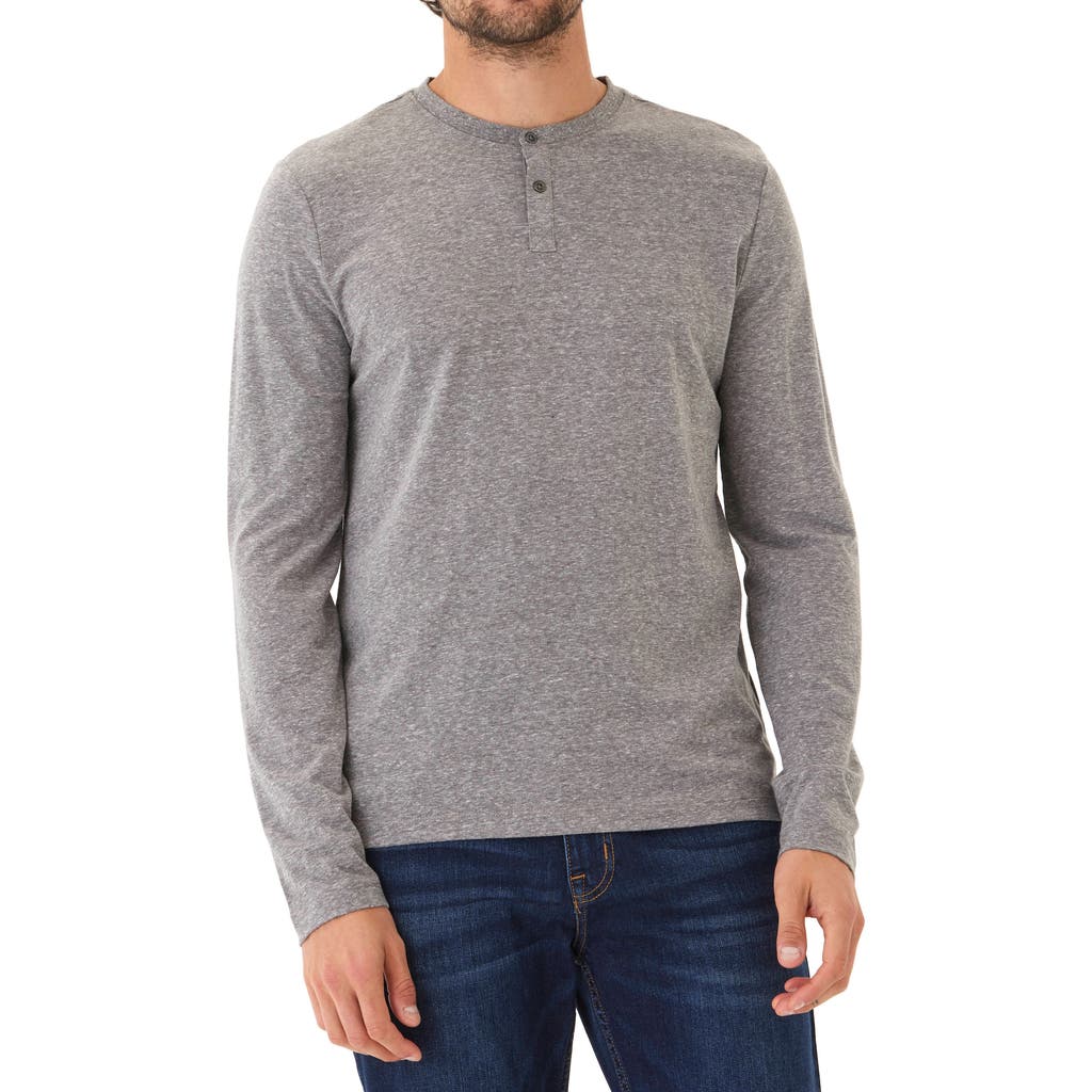 Threads 4 Thought Austin Triblend Henley in Heather Grey  product