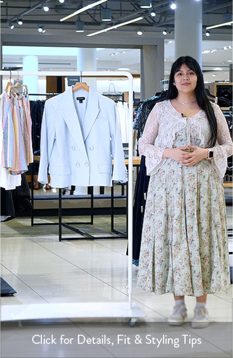 Double Breasted Crop Blazer, sales video thumbnail