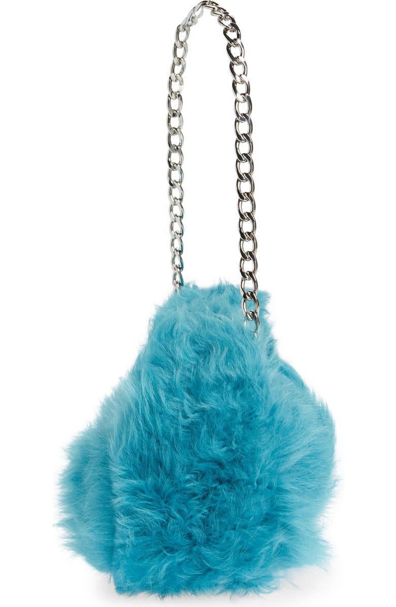 By Far Baby Cush Genuine Toscana Shearling Top Handle Bag, Alternate, color,