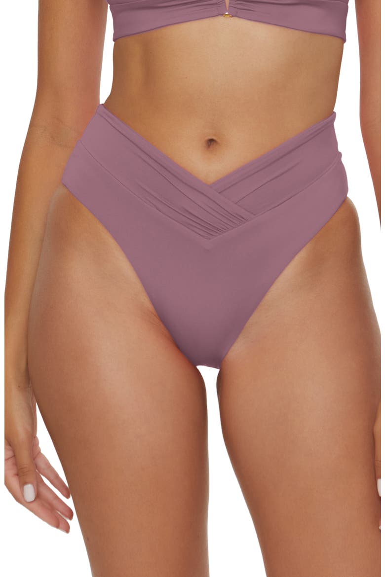 Color Code High Waist Bikini Bottoms, Main, color, FIG