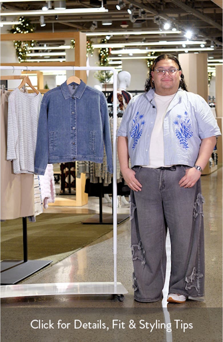 Classic Collar Organic Blend Denim Jacket, sales video thumbnail