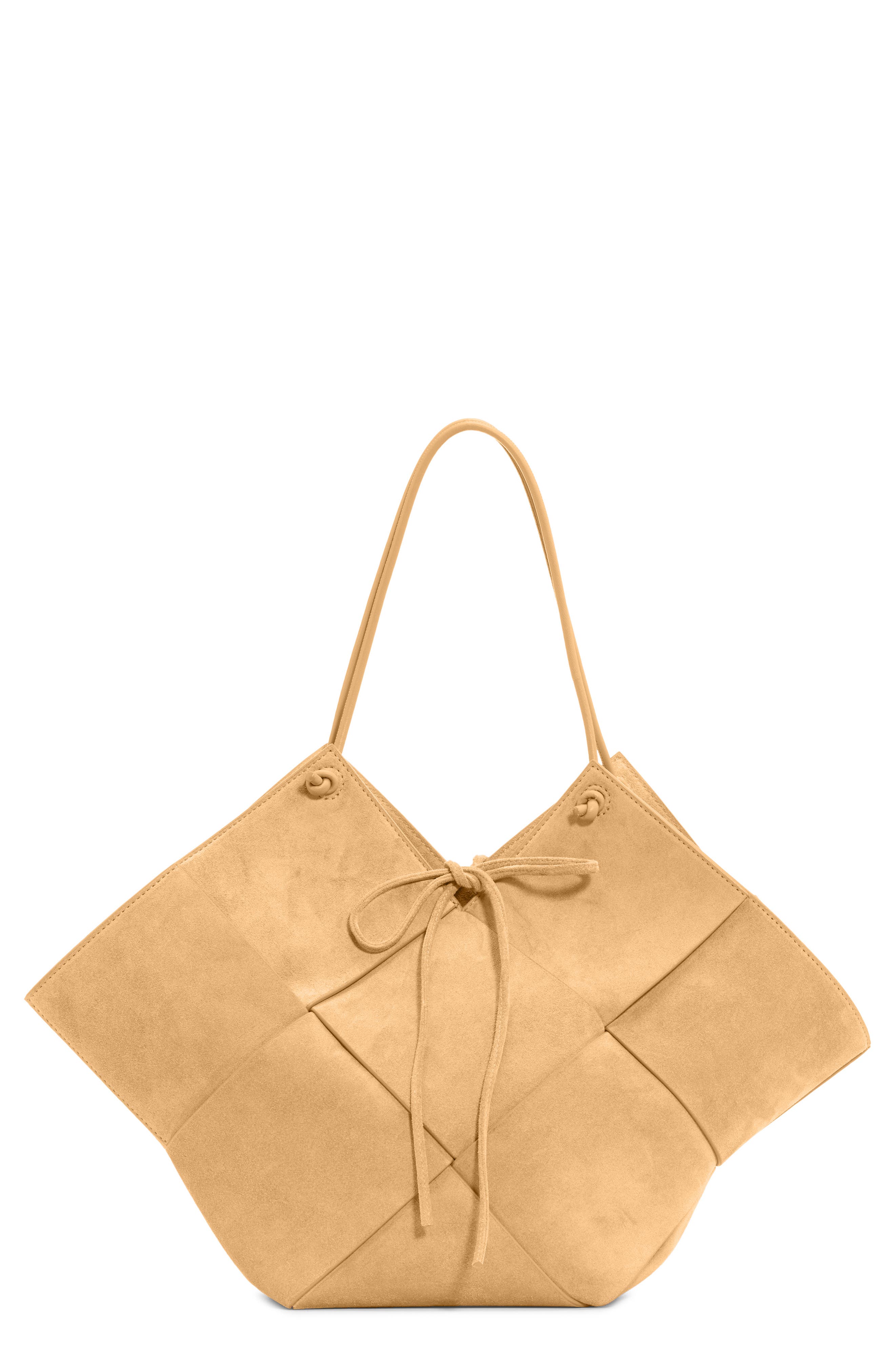Bottega Veneta Intreccio Suede Tote, Main, color, 