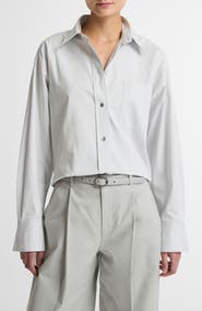 Vince Crop Cotton Shirt