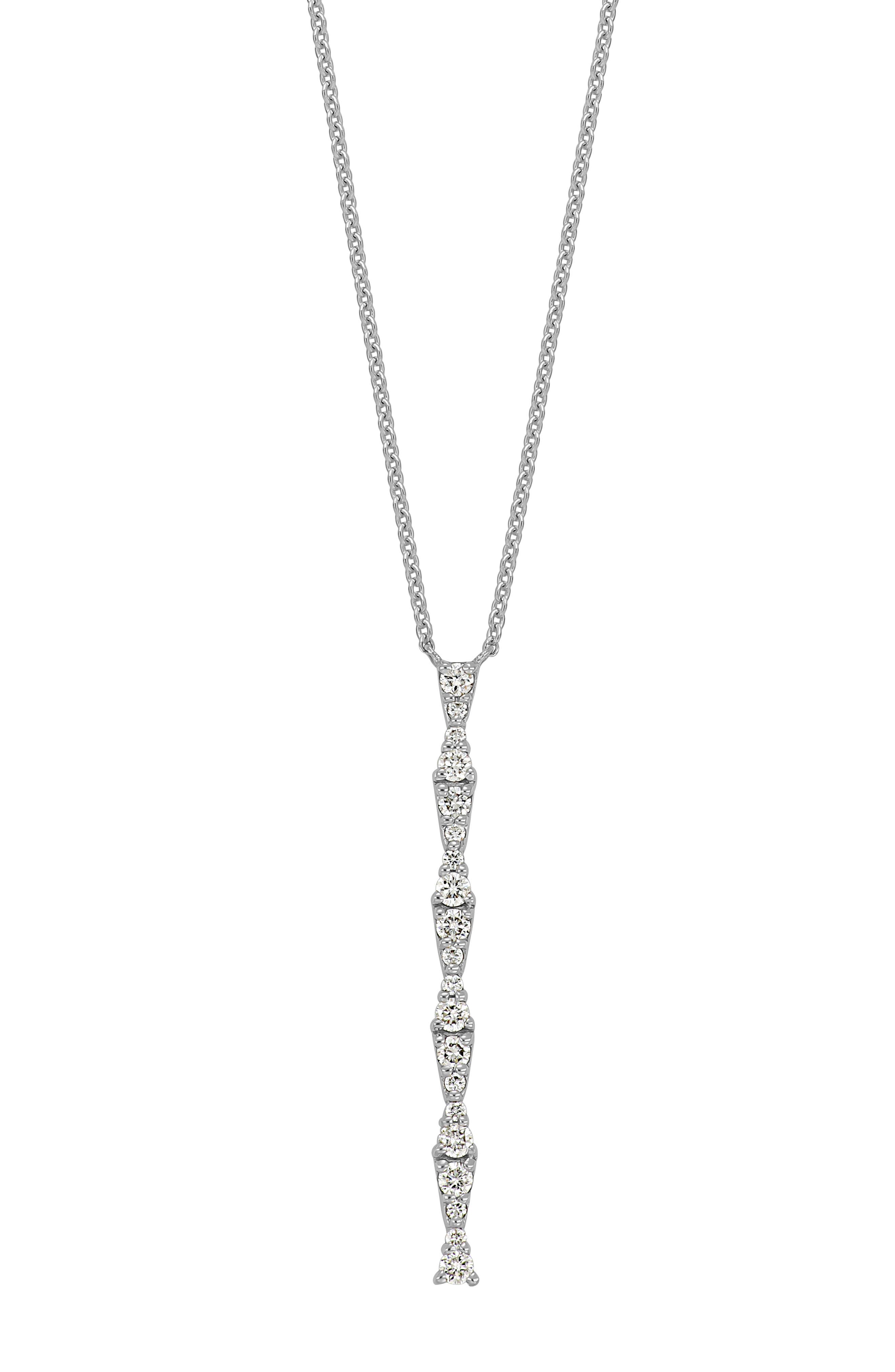 Bony Levy 18K White Gold Aviva Diamond Pendant Necklace - 0.33ct.