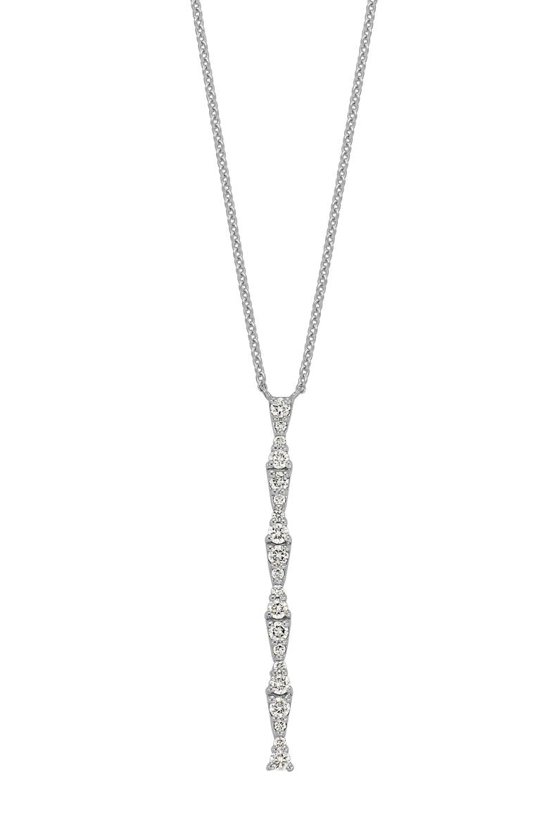 18K White Gold Aviva Diamond Pendant Necklace - 0.33ct. (Nordstrom Exclusive), Main, color, 18KW
