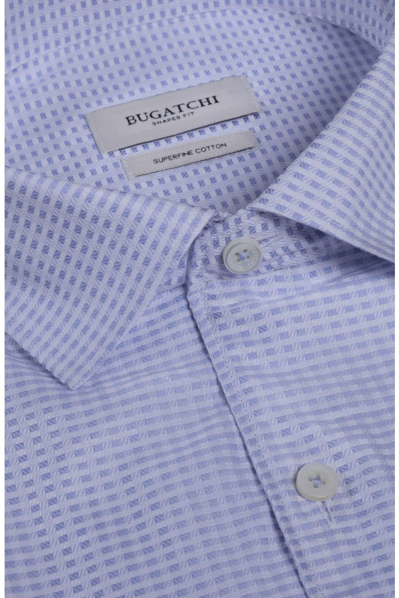 Alvin Shaped Fit Mini Check Button-Up Shirt, Alternate, color, AIR BLUE