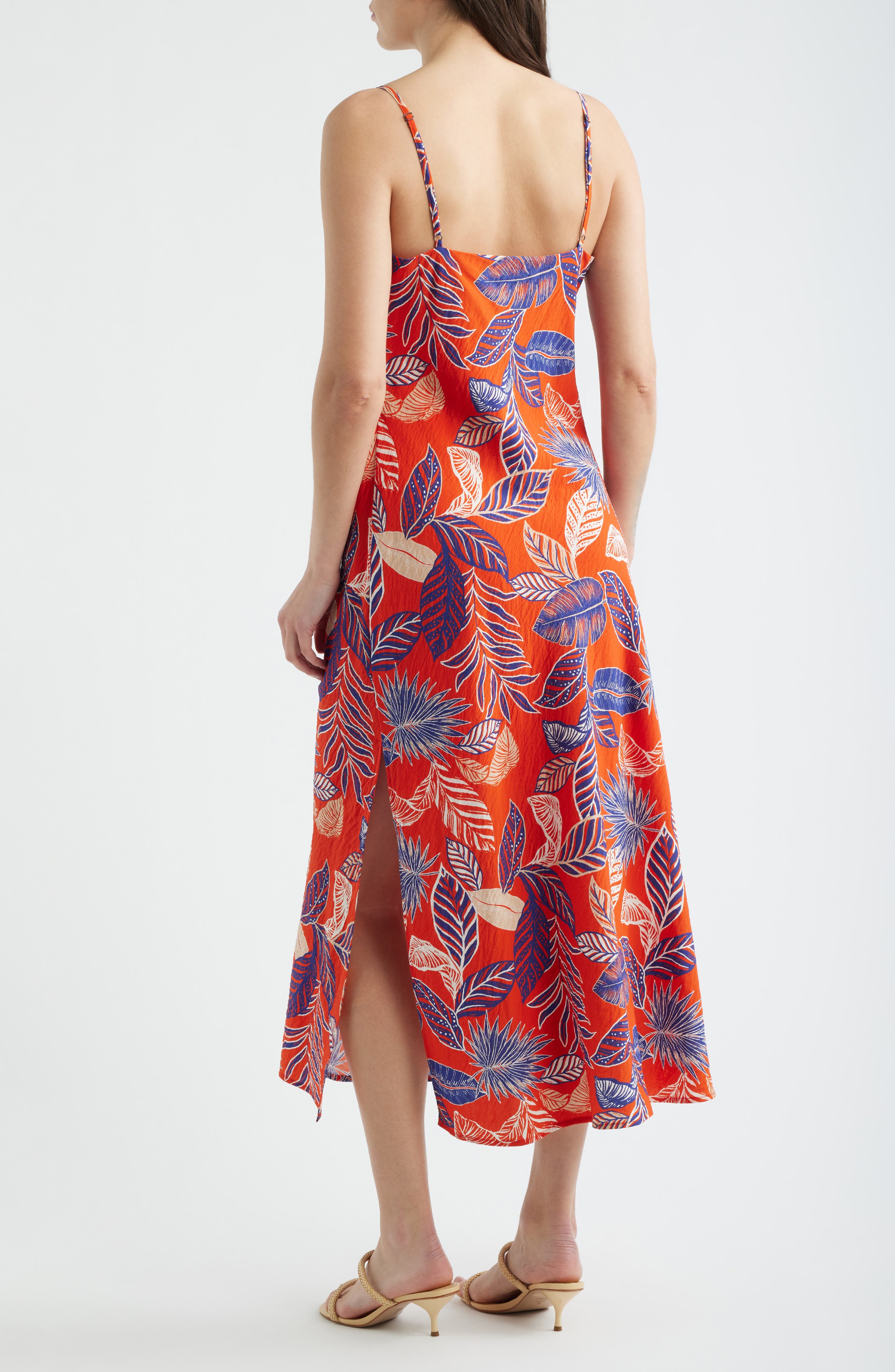 Tropical Print Midi Dress - image 2