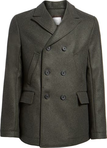 Billy Reid Bond Wool Blend Peacoat | Nordstrom Billy Reid Bond Wool Blend Peacoat | Nordstrom
